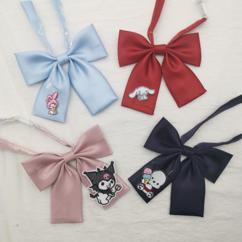 

Bow Ties Original DIY Clow M Cloth Sticker Tie Female Personality Japanese Style All-Match JK Uniform Cute Girl Dog TieBow
