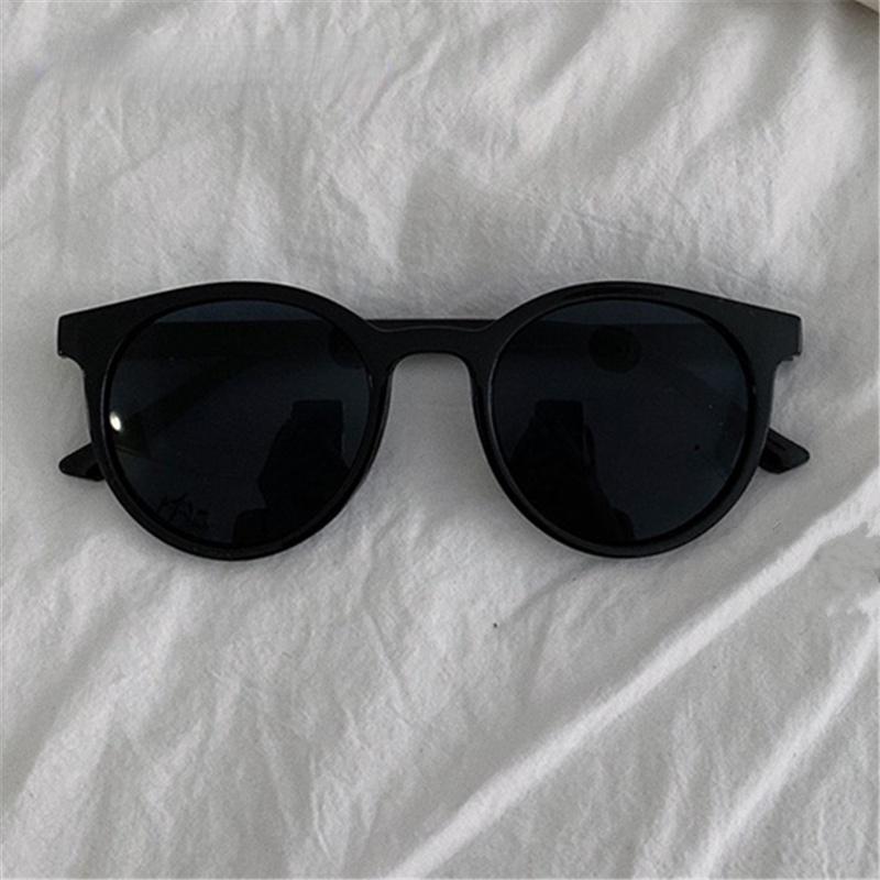 

Sunglasses Round Women Brand Designer Vintage Small Sun Glasses Ladies Korean Style Shades Black EyewearSunglasses