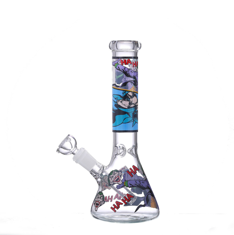 

Hookah Beaker Bongs 4mm thick 9.8inches catcher glass bong water pipe mini bubbler