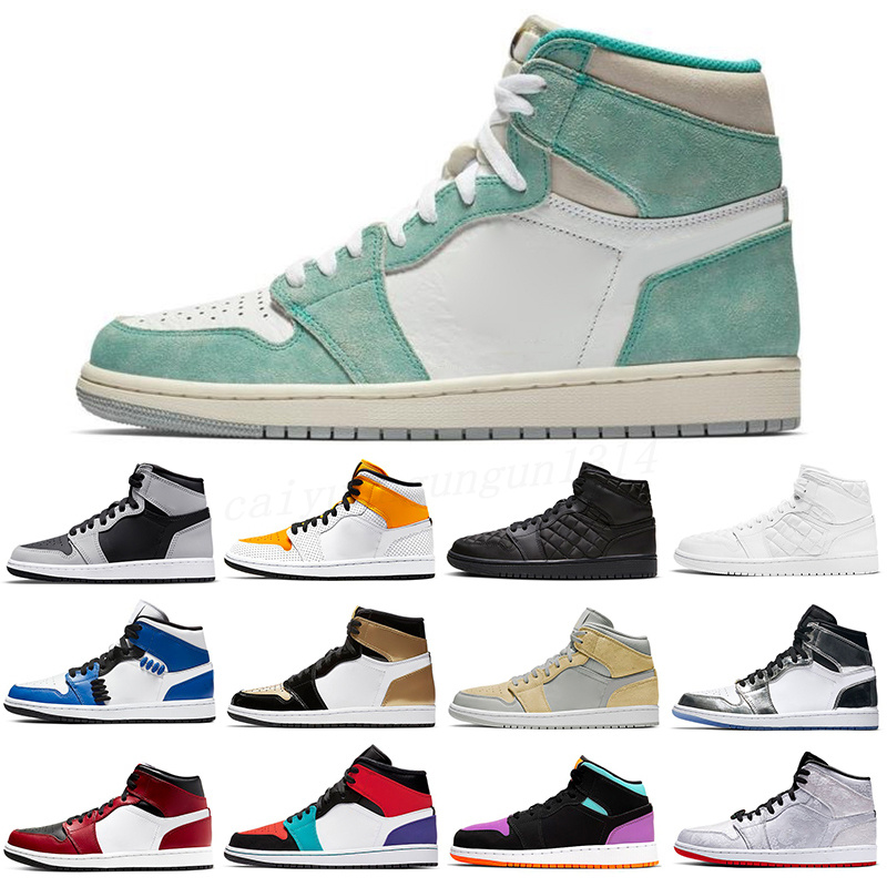 

Top Jumpman Mens Basketball Shoes Hyper Royal University Blue 1 1s custom Obsidian Bordeaux UNC Silver Toe Black Dark Mocha Men Sport Women Sneakers Trainers m44, Color 11