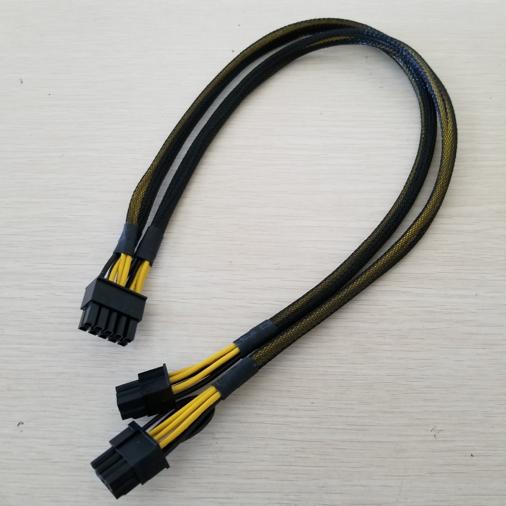 PSU 10Pin Male to PCI-E Graphics Video Display Card 8Pin & 6Pin Male Power Supply Cable for HP Server DL580 DL585 DL980 G7-image-765094678