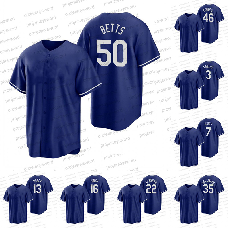 

2022 Royal Alternate Jersey Mookie Betts Clayton Kershaw Chris Taylor Julio Urias Gavin Lux Justin Turner Max Muncy Austin Barnes Walker Buehler Baseball Jerseys, Womens s-xxl black