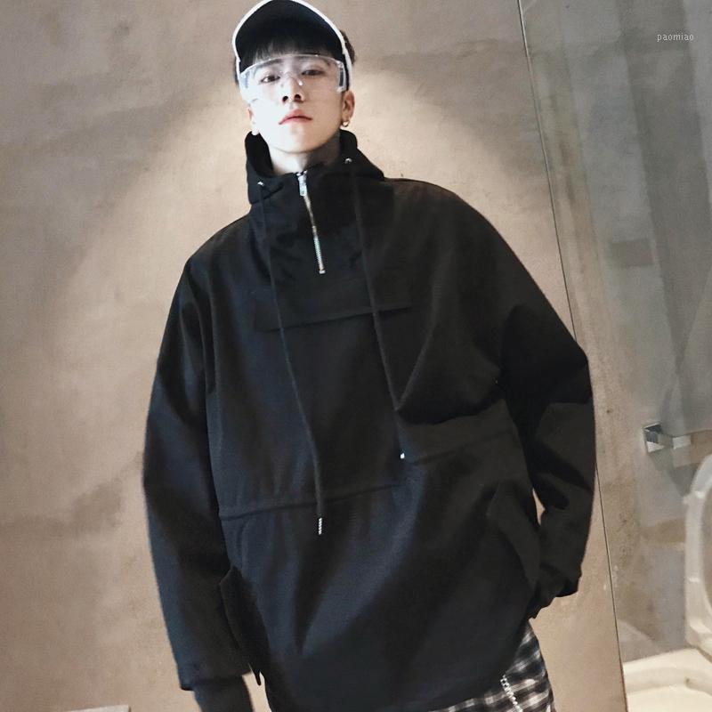 

Men's Jackets High Quality 2022 Autumn Fake Two-piece Tooling Wind Jacket Korean Youth Loose Trend Coat