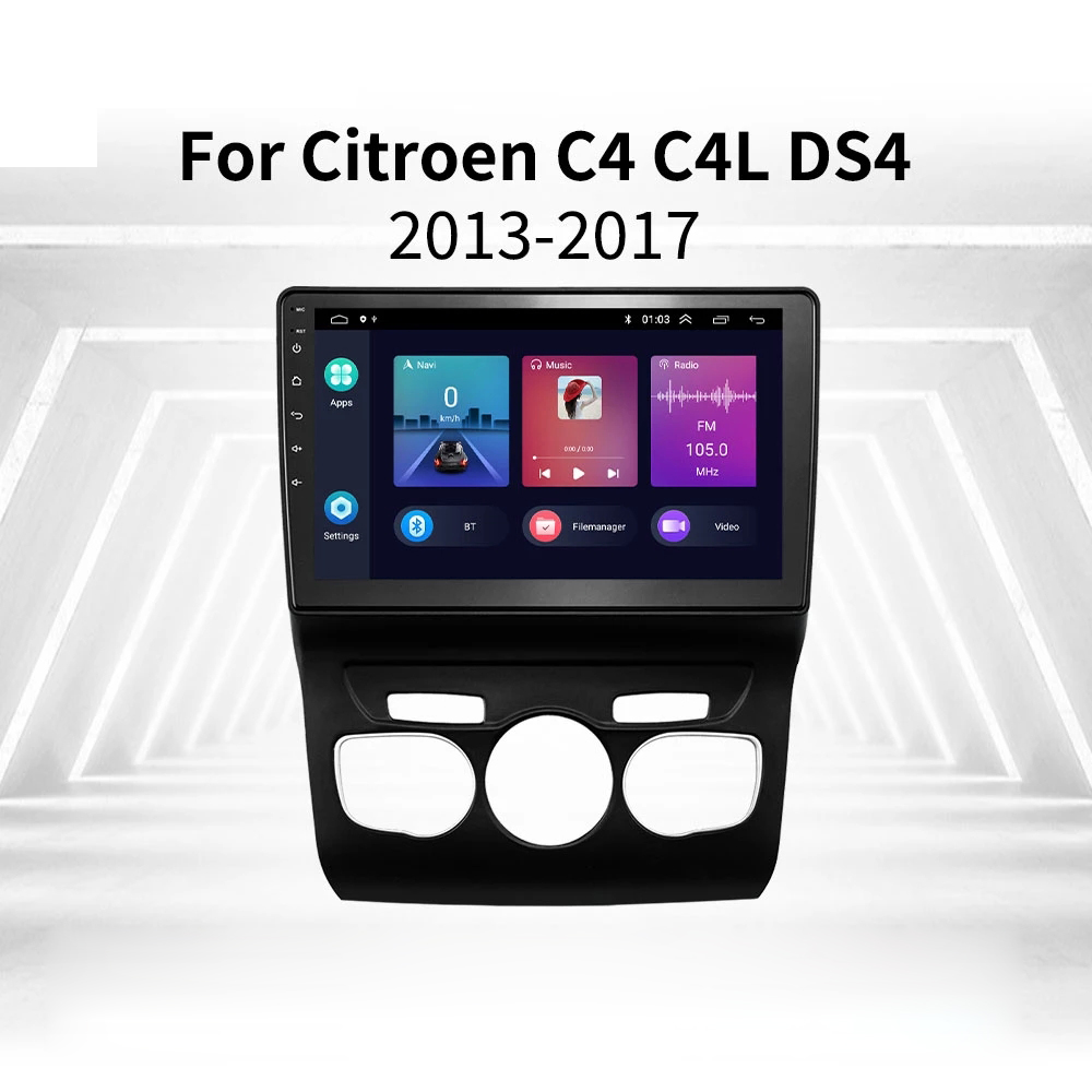 

Car Video Radio For Citroen C4L 2013-2017 Android HD 10.1 inch Head Unit GPS Navigation Multimedia Player