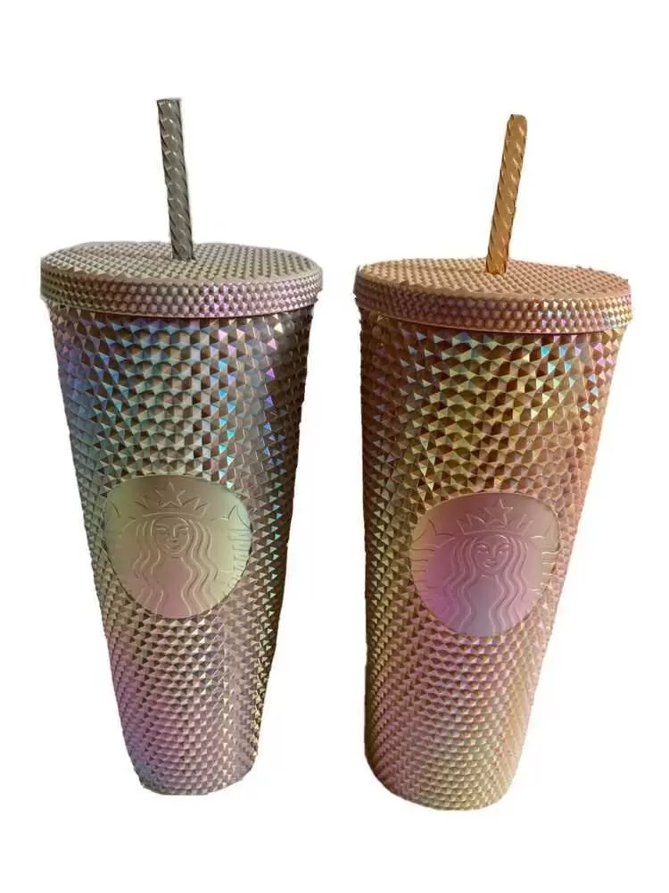 

Starbucks mug Philippines Bling Studded Cup Neutral Grey & Wood Gem 710ml, As pic