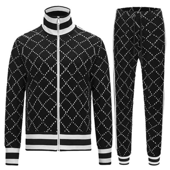

Mens Tracksuits Designer Letters ZipperJackets Tops + Pants Two Pieces Sets Spring Autumn Men Clothing Outdoor Sports Suits, Khaki