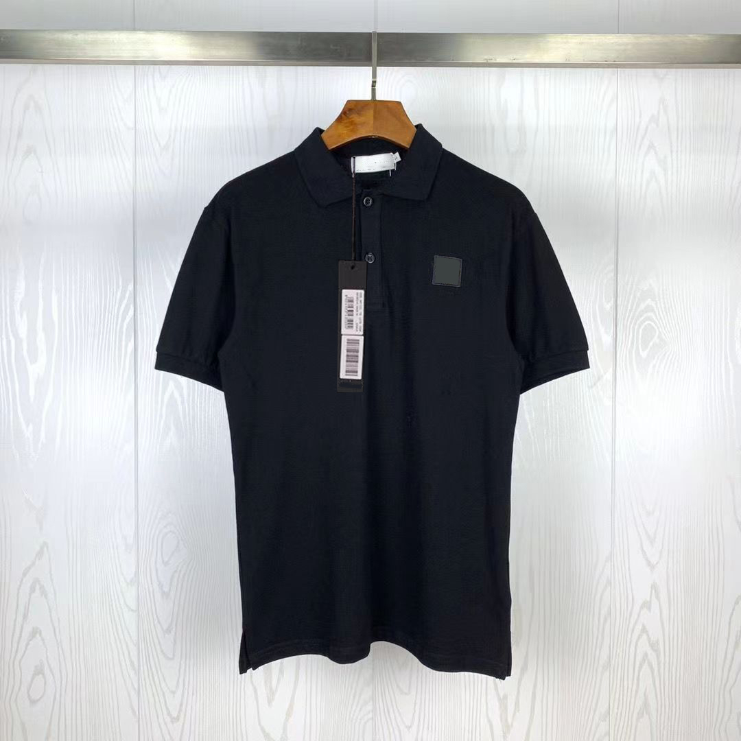 

Man Polos Shirt Designer Mens T Shirts Summer Short Polo Tops With Budge Embroidery Tshirts 13 Colors S-4XL, Black
