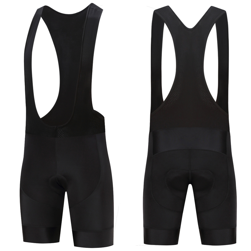 

Pure black Mens Cycling Bib Shorts Summer Coolmax 19D Gel Pad Bike Tights Mtb Ropa Ciclismo Moisture shorts 220618