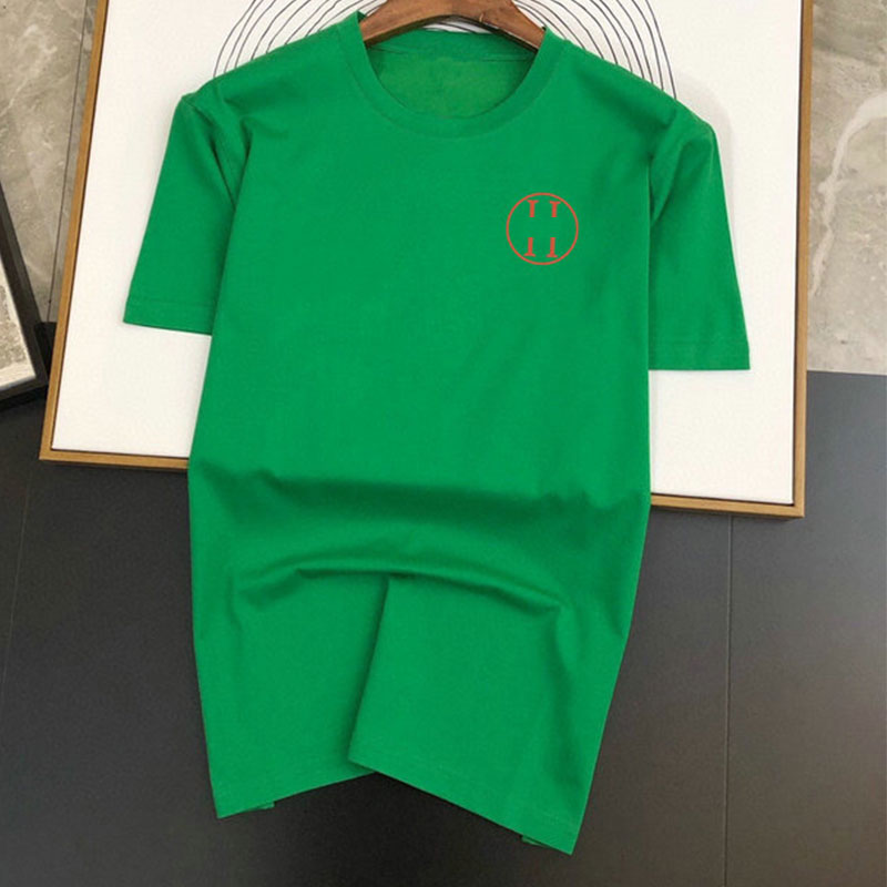 

Fashion Mens T Shirt Casual PoloS Summer High Quality Solid Color Short Sleeve Round Neck Breathable Top, Customize