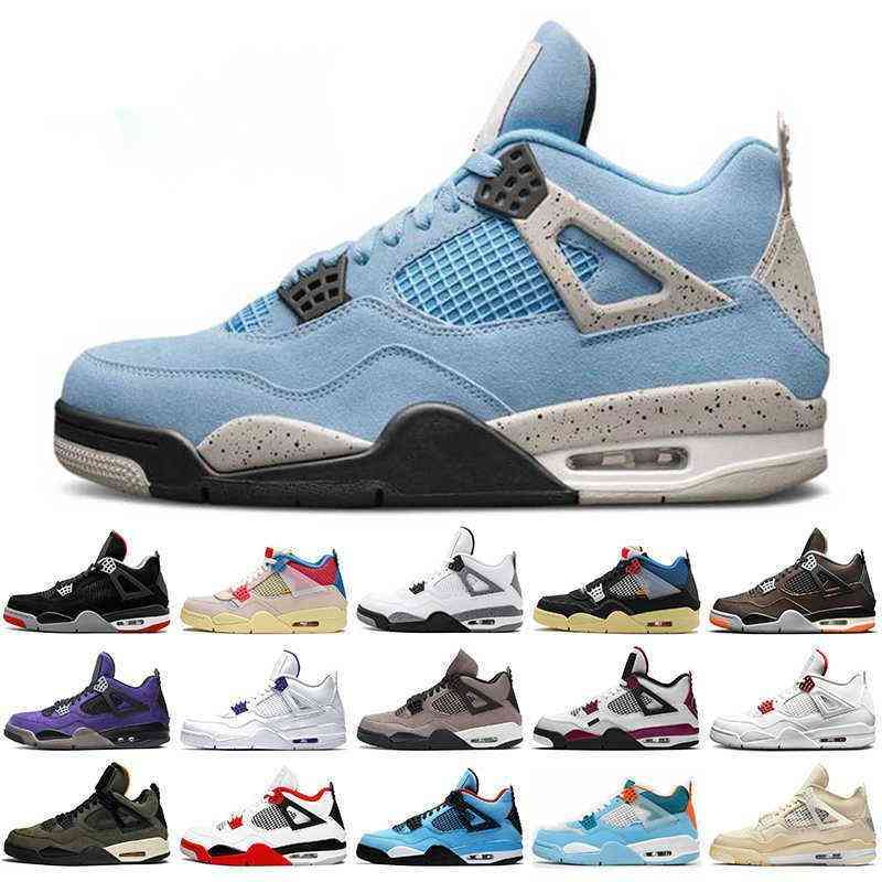 

Mens Basketball Shoes 4s 4 University Blue Travis Purple Cactus Jack Bred s Starfish Undefeate Red Metallic Trainers Sneakers Big, Item4 2020 fire red 36-47