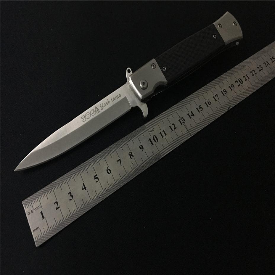 

SOG Knives Pocket Knife G10 Handle Fast Open Camping Survival Folding Knife349u