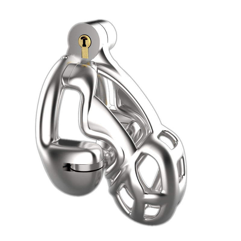 Conception de chastetités masculines dispositifs de bite en acier inoxydable cage bdsm sexe toys for hommes pénis verrouille la bite anneau