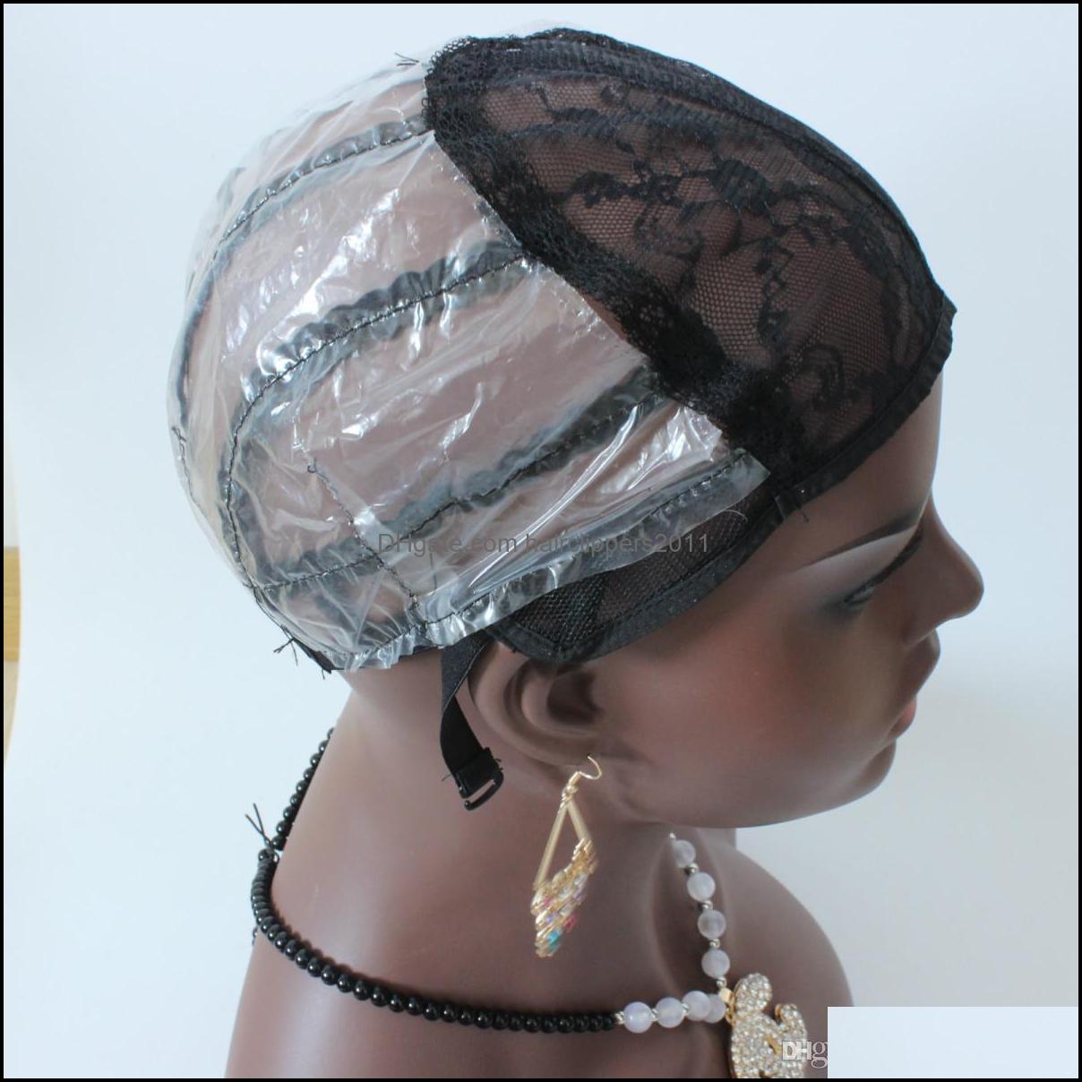 

Wig Caps Hair Accessories Tools Products Cap 1/Pcs Hine Made For Making Wigs S/M/L Black In Stock With Stretchable Mesh Elastic Drop Deli