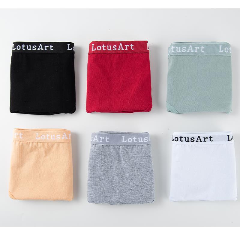 

2pcs Set Women Cotton Solid Seamless Panties Sexy Big Size Underwear Letter Lingerie Mid Waist Comfortable Briefs Nkt2123-2, Blue white