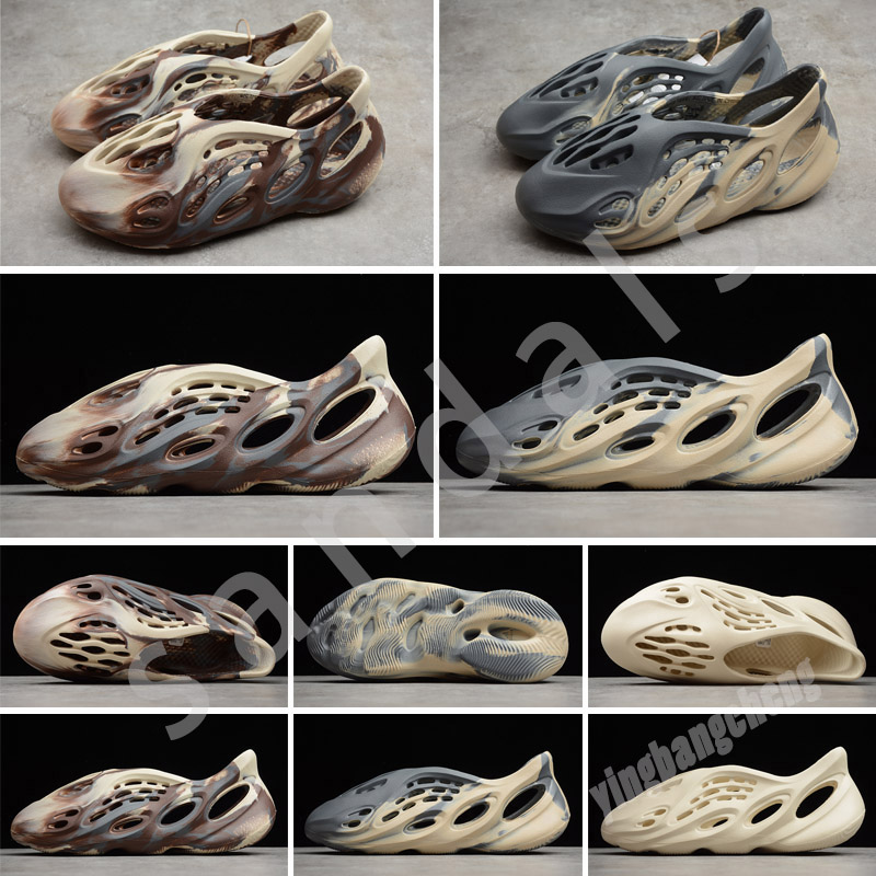 

Designer sandals men women slipper Triple Black White Resin pattern slippers Foam mens womens west slides slider slipper sliders Runner runr shoes 36-47, Color 9