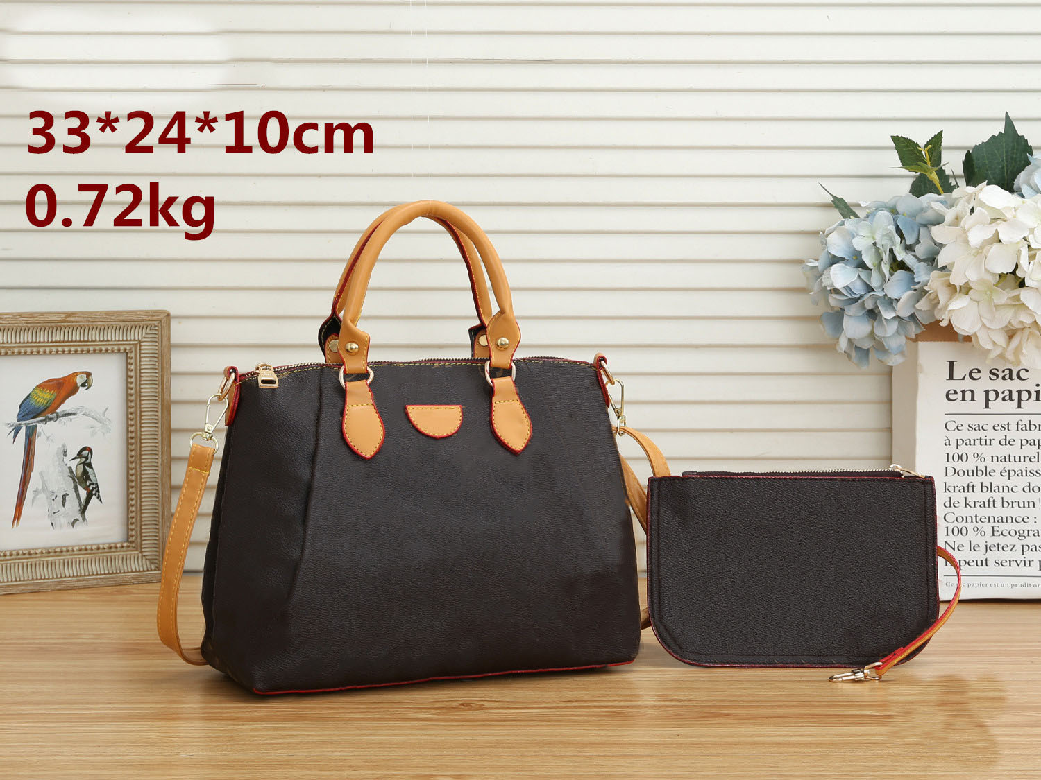 

Women Shoulder bags Turenne totes handbags onthego Louiseity's PU 2pc wallet Viutonity's bag, Additional shipping fee
