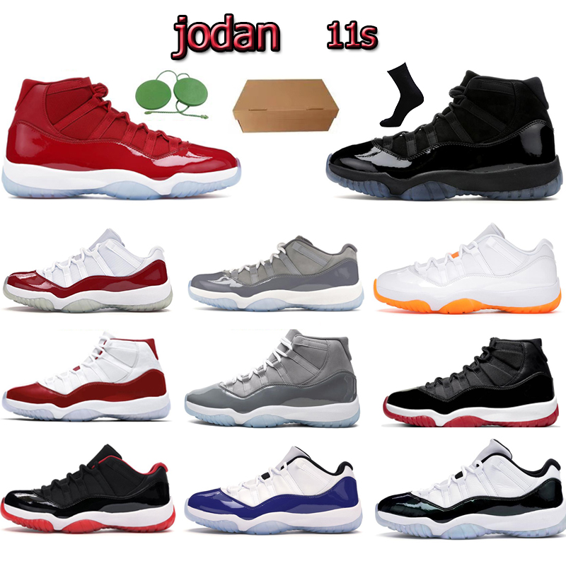 

Jumpman 11 11s mens basketball shoes Sports Sneakers Designer Unisex trainer cool grey, #10 concord