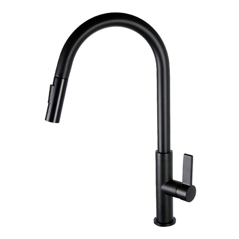 

Kitchen Faucets Sink Faucet Rotatable With 2 Modes Pull Down Sprayer,Single Handle Copper Mixer Taps For Bar Home