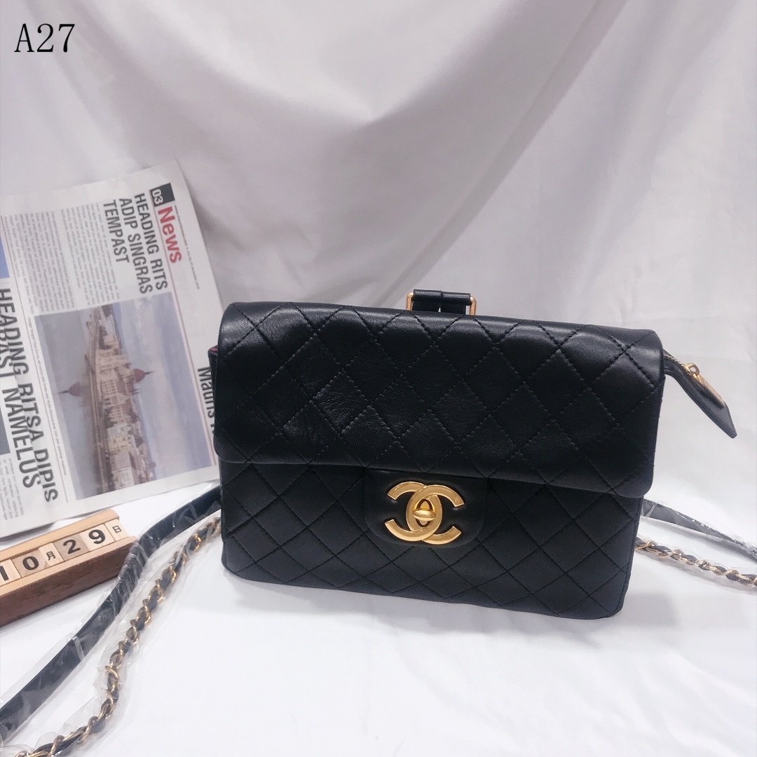 

Chanel Vintage Backpack Bags A2729 28*21*7cm, Black