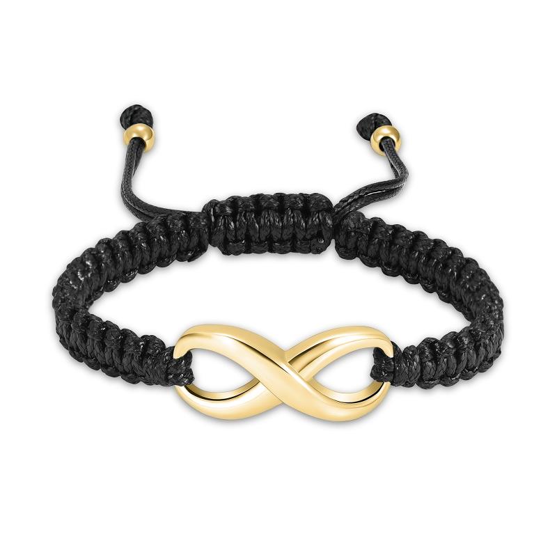 

Link Chain XB0228-5 Human Cremation Bracelet Adjustable Leather Wristband Memorial Urn Infinity Ashes Jewelry Men WomenLink LinkLink
