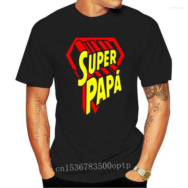 

Men's T-Shirts Man Clothing Men Tshirt Mens Super Papa Hero Dad T-shirt Cool Printed Tees TopMen's Mont22, Whitemen