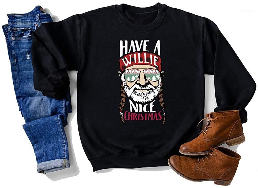 

Ugly Christmas Sweatshirt For Women Long Sleeve Pullover Sweater Funny Graphic Idea Oversized Women's Hoodies & Sweatshirts, Black