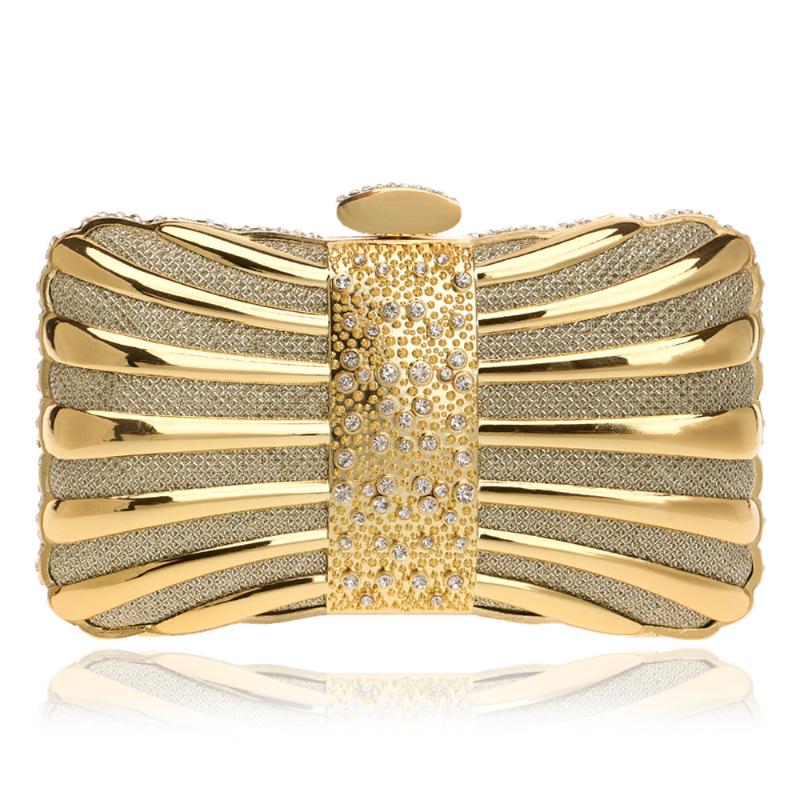 

Evening Bags Luxurious Women Clutches Diamonds Wedding Party Handbags Chain Shoulder Lady Purse YM1017Evening, Black