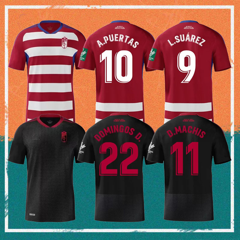 

2022 Granada Home Soccer Jerseys 22/23 L.SUAREZ A.PUERTAS D.MACHIS SORO Maillots de foot Shirt C.NEVA VALLEJO DOMINGOS D Football uniform