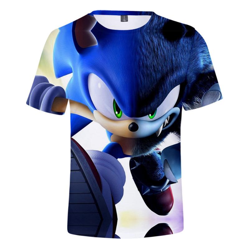 

Men's T-Shirts Game Super Sonic 3D Print Hip Hop T Shirt Boys Girls Streetwear Harajuku Tshirt Short Sleeve Loose HipHop T-Shirt Plus Size, White;black