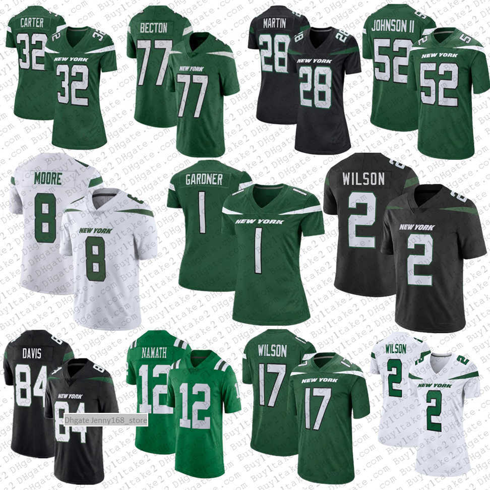 

Jersey Garrett 2 Zach Wilson 1 Ahmad Sauce Gardner New''York''Jets''footballnJerseys Mekhi Becton Michael Carter''nfl''Jersey, Mens