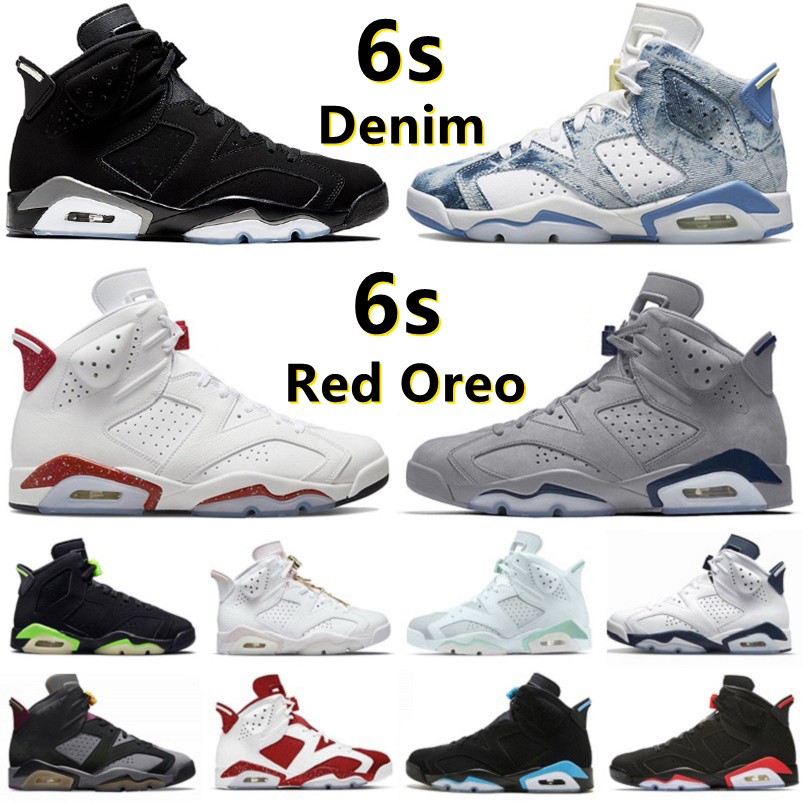 

Jumpman Retro 6 6s Basketball Shoes Georgetown Midnight Navy Carmine Metallic Silver UNC White Black Infrared Electric Green Mint Foam Travis British Khaki Sneaker, Bubble package bag