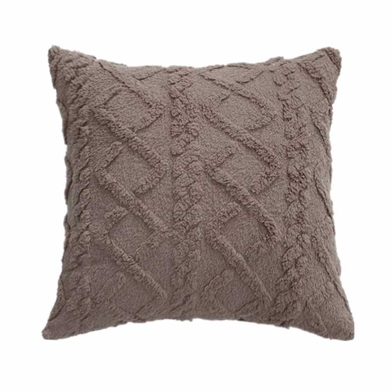 

Cushion/Decorative Pillow Fashion Instagram Style Pink Chocolate Faux Fur Velvet Case Home Floor Armchair Sofa Decoration Gift 45x45cm 1 Pie
