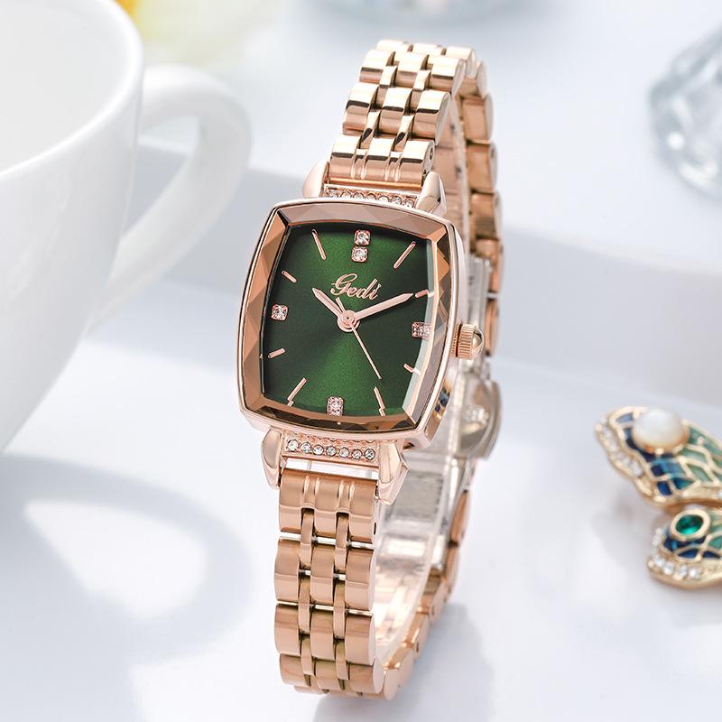

Wristwatches Fashion Rhinestone Quartz Watch For Women Causal Ladies Luxury Designer Wrist Watches Relogio Feminino, Color 2
