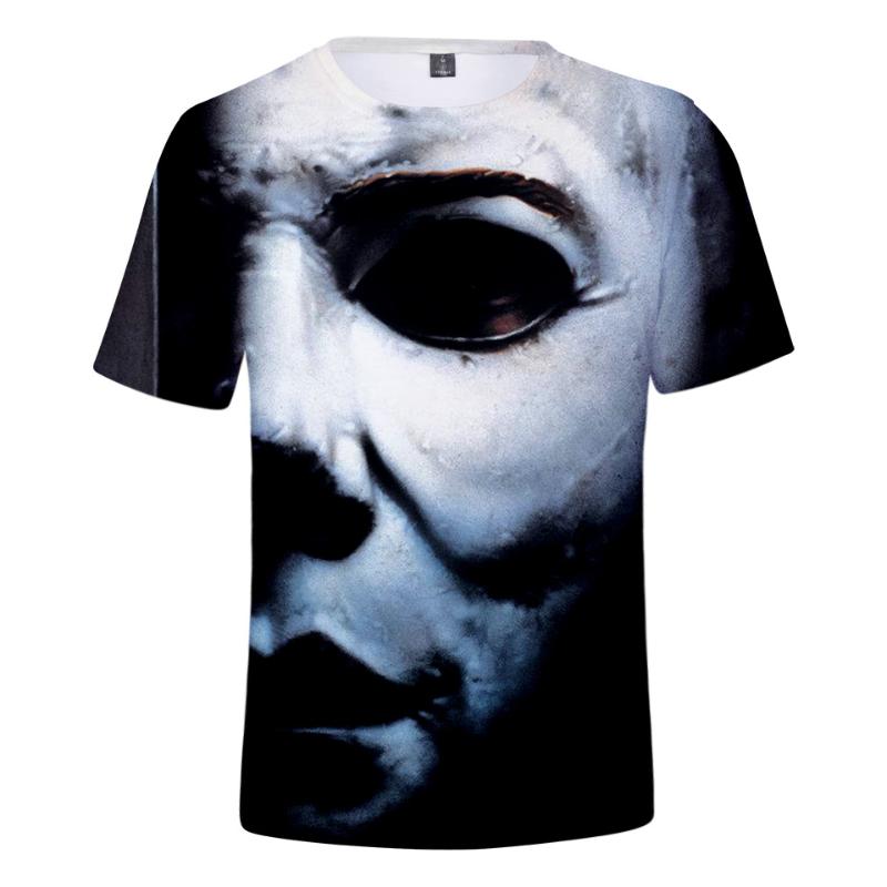 

Men's T-Shirts Michael Myers T Shirt Men Women Kid Tshirt Halloween Horror Movie, B2