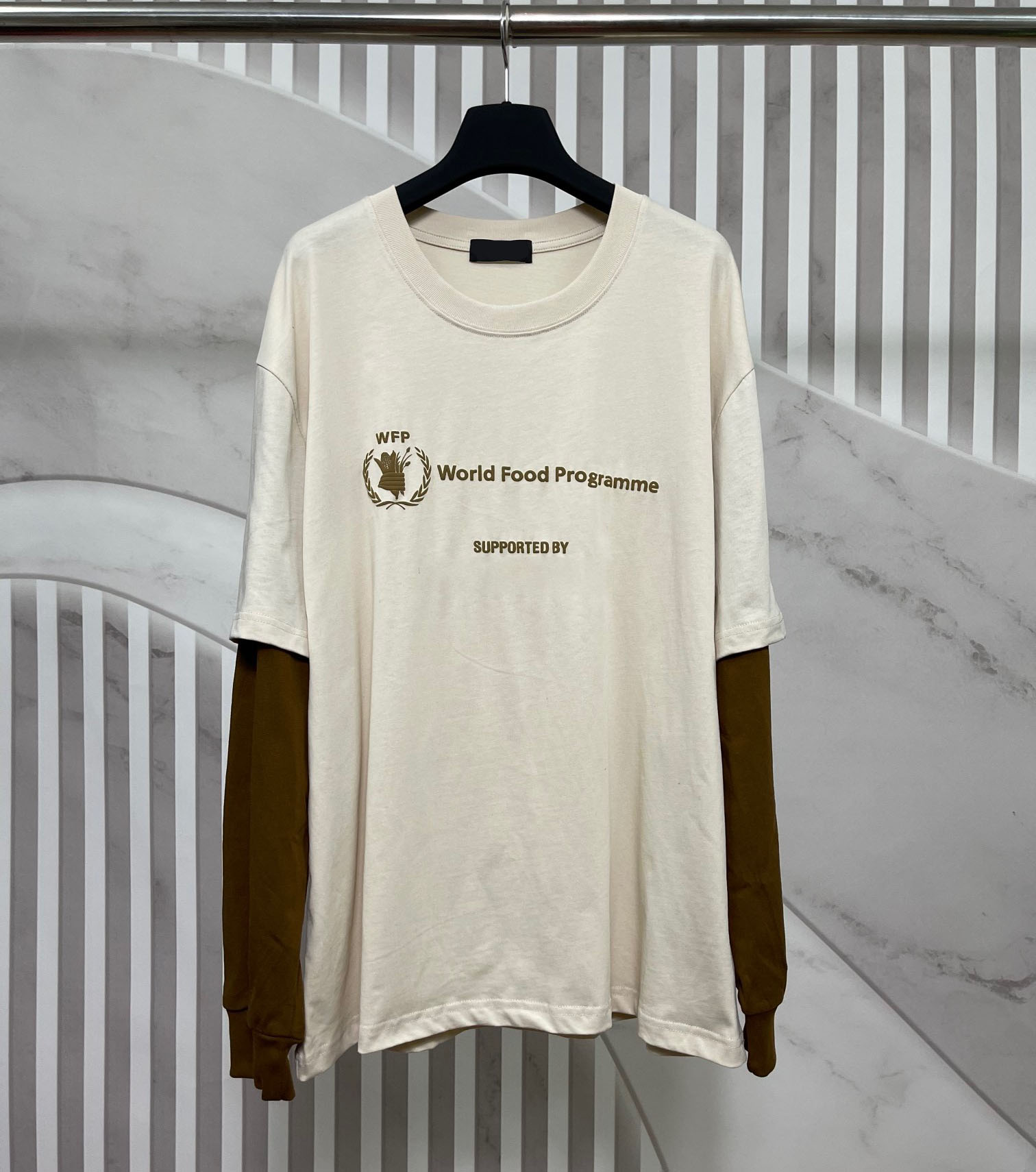 

New AOP jacquard letter knitted sweater in autumn / winter 2022acquard knitting machine e Custom jnlarged detail crew neck cotton r482H