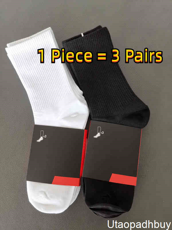 

Fashion Brand Men's Cotton Running Crew Socks Middle Tube High Quality Casual Breathable Sports For Men and Women Soft Sock 7POV, Black short