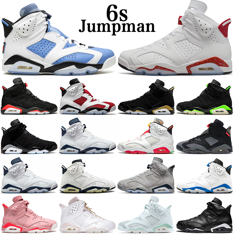 

jumpman 6 6s basketball shoes men women University Blue Red Oreo Midnight Navy Georgetown Black Cat Iron Grey mens womens outdoor sports trainers sneakers, 10