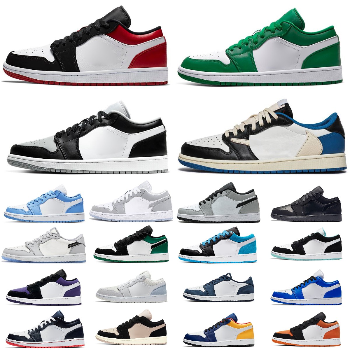

Top Fashion Jumpman 1 Low Basketball Shoes 1s Wolf Grey Carbon Fiber All-Star Arctic Punch Black Toe Fragment Reverse Mocha UNC Grey Camo Mens Trainers Women Sneakers, Bubble column