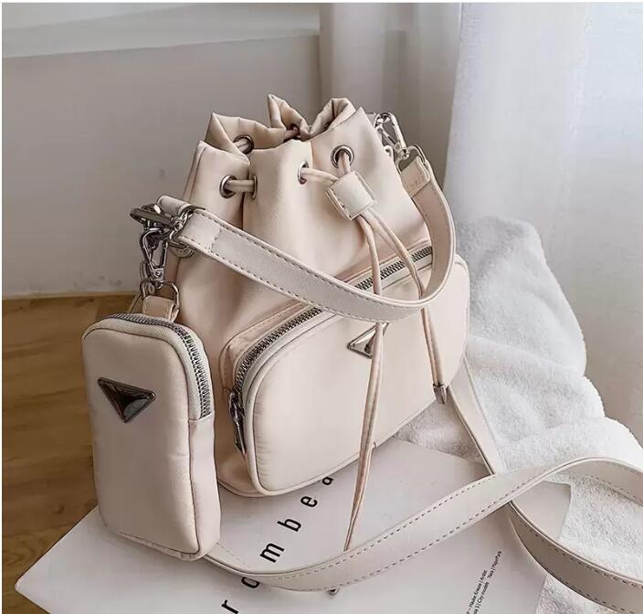 

Ladies FashionBag Designer Bucket Shoulder Bag Women Drawstring Crossbody Bag Female Messenger Bags Ladies nylon Handbag, Orange