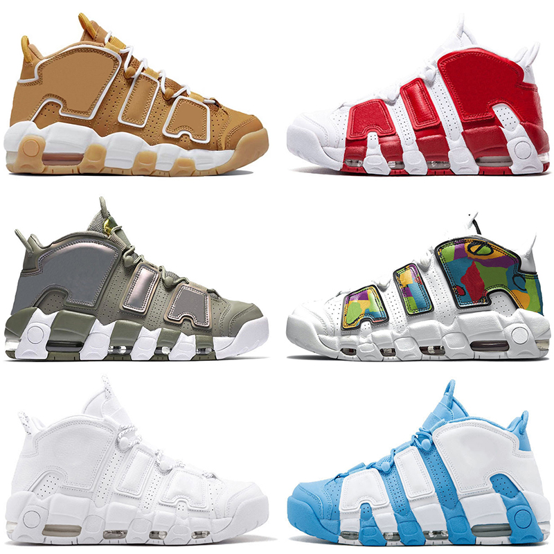 

96 More Mens Uptempos Basketball Shoes Scottie Tri-Color Pippen Triple White Sunset Multi-Color Black Bulls Rhythm Obsidian women men Trainers Sneakers Size 47, Color#23