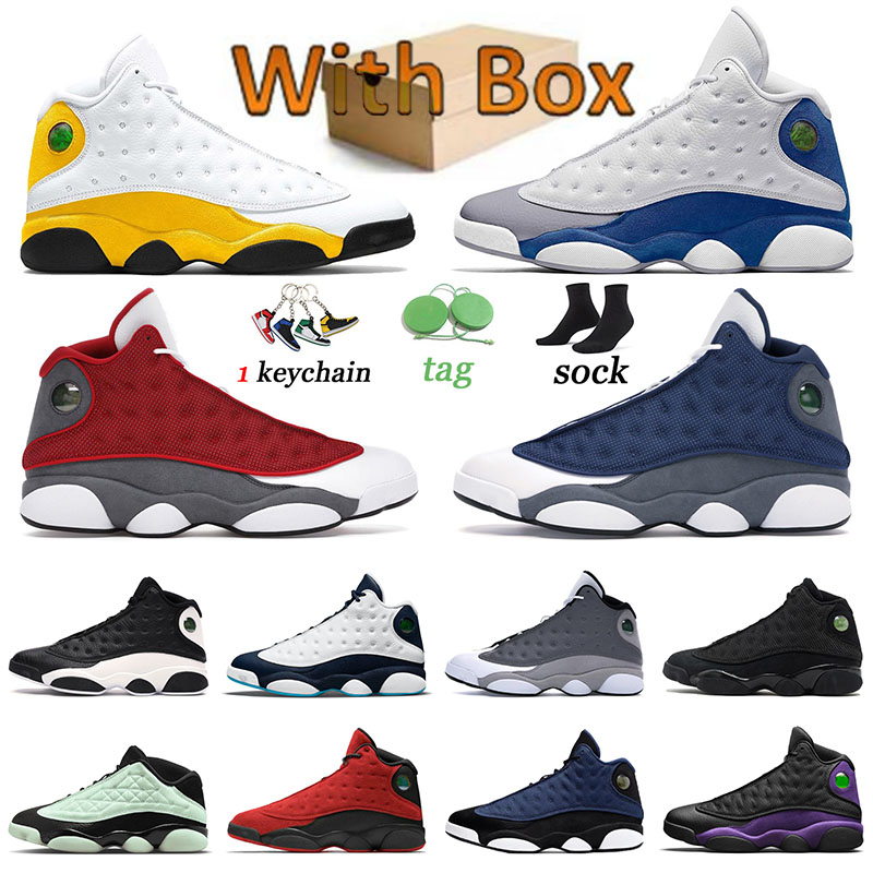 

Quality aaa+ Jumpman 13 13s Trainers Basketballs Shoes Del Sol Singles Day Reverse Bred Red Flint Brave Blue Obsidian Starfish Mens Womens Sports Designer Sneakers, 40-47 lucky green