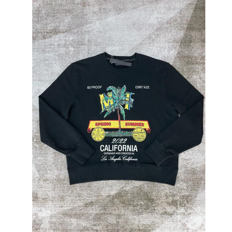 

New AOP jacquard letter knitted sweater in autumn / winter 2022acquard knitting machine e Custom jnlarged detail crew neck cotton rfd3defdd3, Black