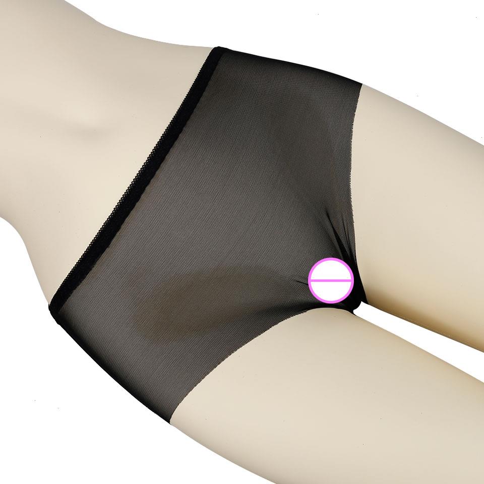 

Solid Full Transparent Panties Women Plus Size Seamless Briefs Female Underwear Mid-rise Sexy Ultra-thin Lady 3xl, Purple