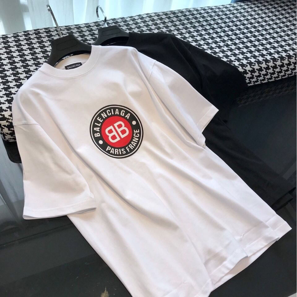 

Mens Women's Tees Shirts Plus Size Tshirt Cotton Tops White Black Designer Brand Classic Casual Summer Short Sleeves Simple Print Loose Breathable Round Neck, Price difference