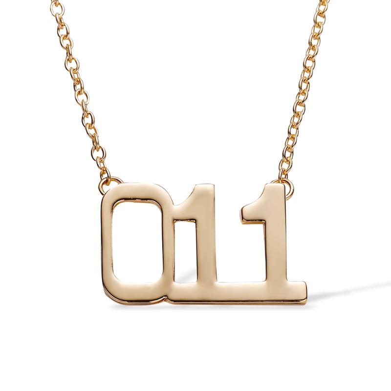 

Chains Hanreshe Stranger Thing Necklace Gold Chain Necklaces & Pendants Girl Gift Trendy Jewelry Number Eleven Eight WomenChains ChainsC