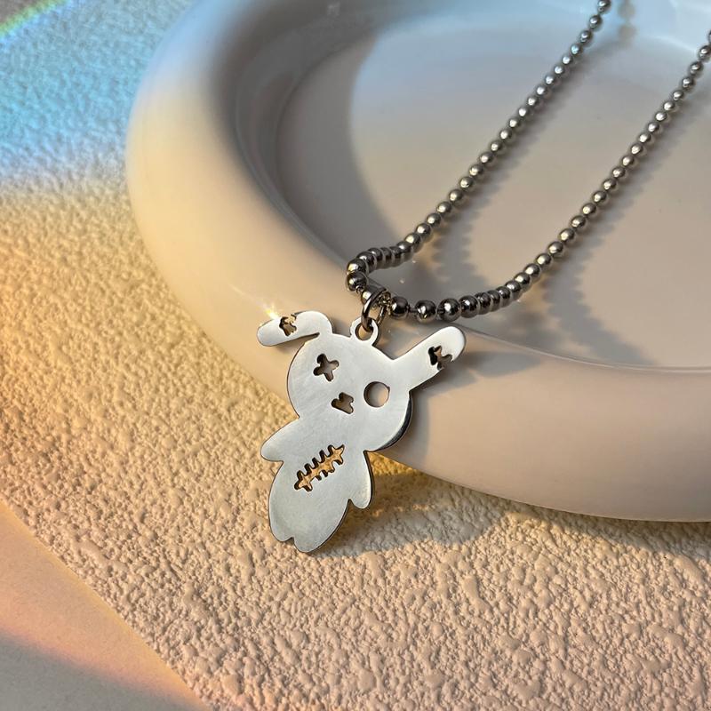 

Pendant Necklaces Fashion Gothic Metal Injured Necklace Hiphop Rock Night Club For Men Women Jewelry AccessoriesPendant NecklacesPendant