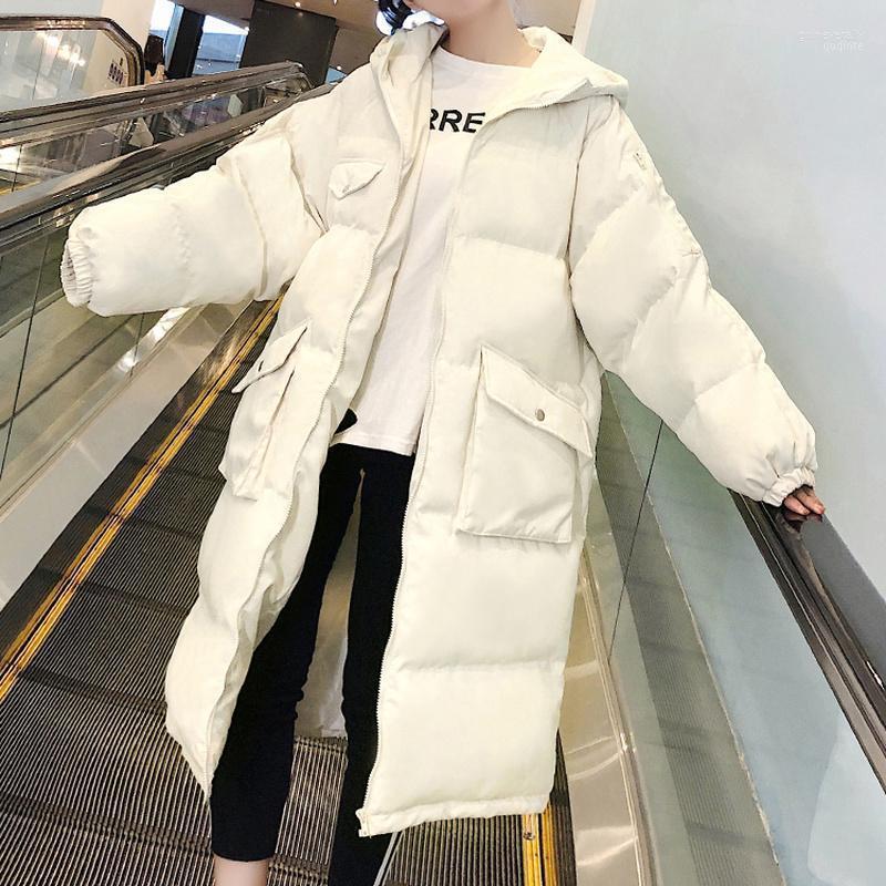 

Women' Down & Parkas Korean Style Loose Mid-length Padded Jackets Winter 2022 Ins Thick Jacket Coats Autumn Tide Female Parka Guin22, Beige