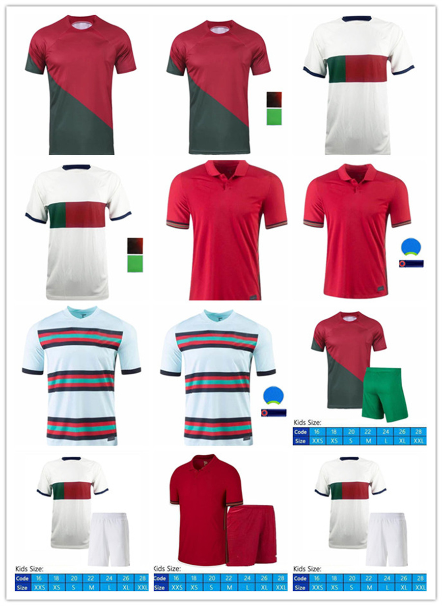 2022 Portuguese National Team football shirt 22 23 Portuguesa JOAO FELIX Soccer Jerseys RUBEN NEVES BRUNO RONALDO FERNANDES Portugieser Men Kids kit DIOGO J. OTAVIO