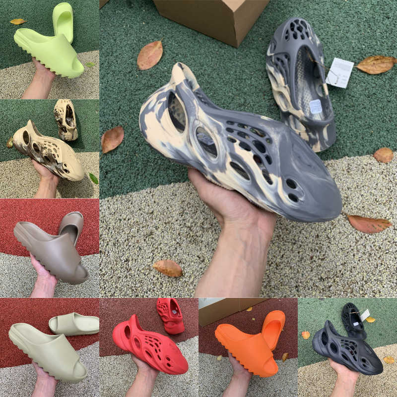 

Slides Slippers Desert Sand Summer Brown Flat Mens Women Mineral Blue Resin Slide Sandal Graffiti Bone Rubber MXT Moon Gray Mineral Blue, Mxt moon gray/gv7904