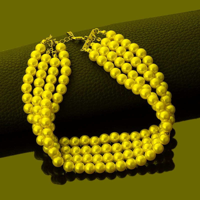 

Chokers Fashion Jewelry Multi Layer Chains Imitation Pearl Necklaces For Women Party Wedding Bride Necklace Collar Choker BrincosChokers